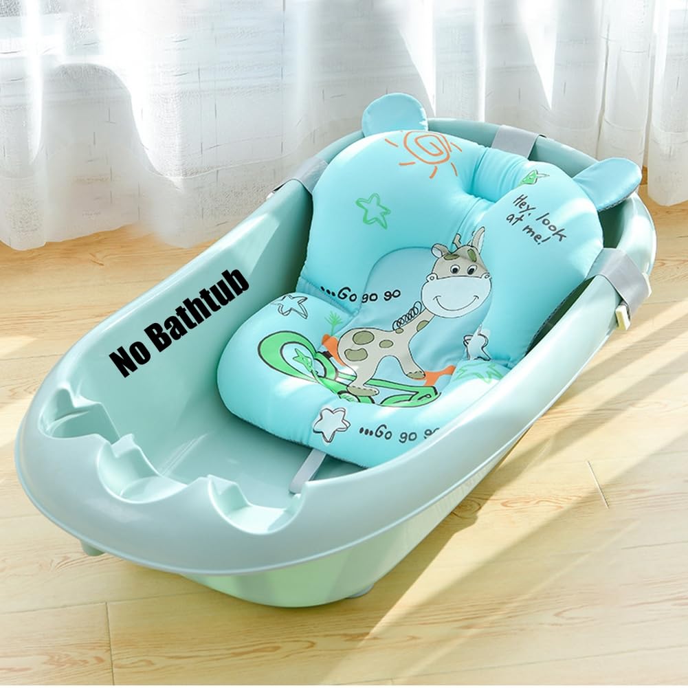 SIQITECHNO Baby Bath Support Cushion - Quick Dry & Non-Slip!
