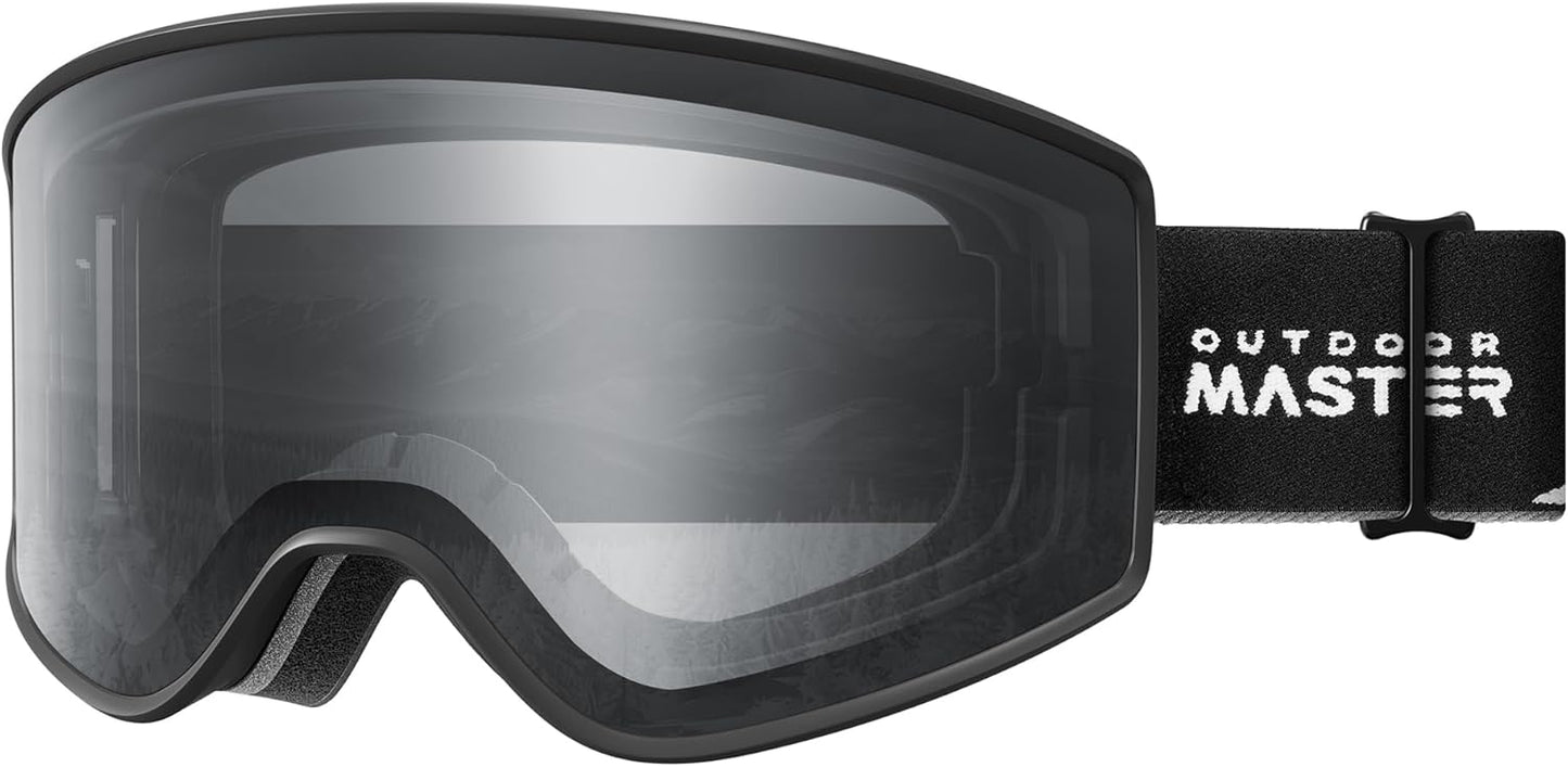 Frameless Ski Goggles - Lock & Fit Lens Change