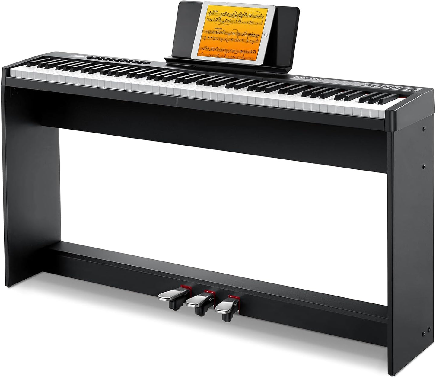 Donner Digital Piano Keyboard 88 Keys with Removable Stand