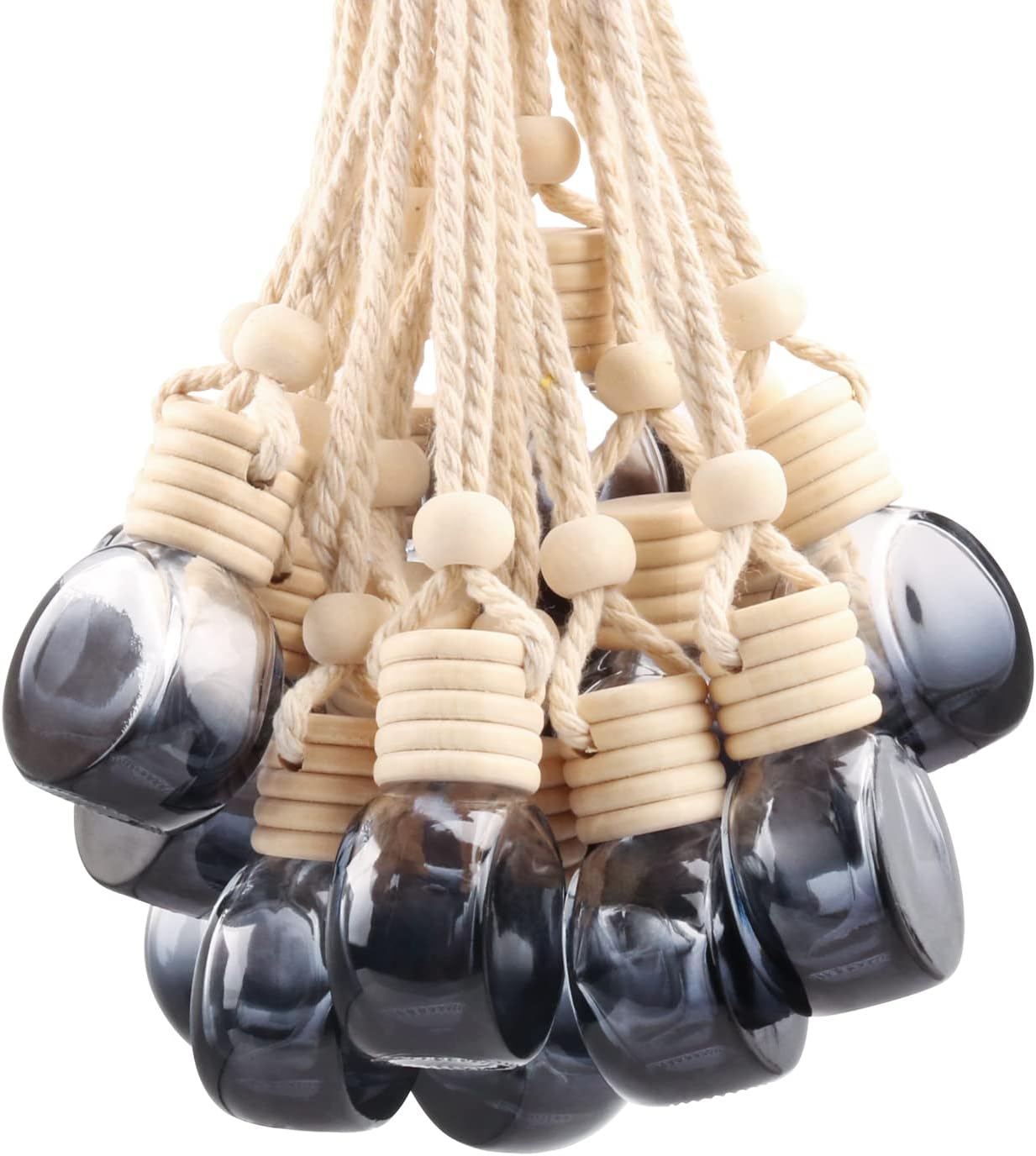 Black Gradient Glass Air Freshener Set - Aromatherapy on the Go!