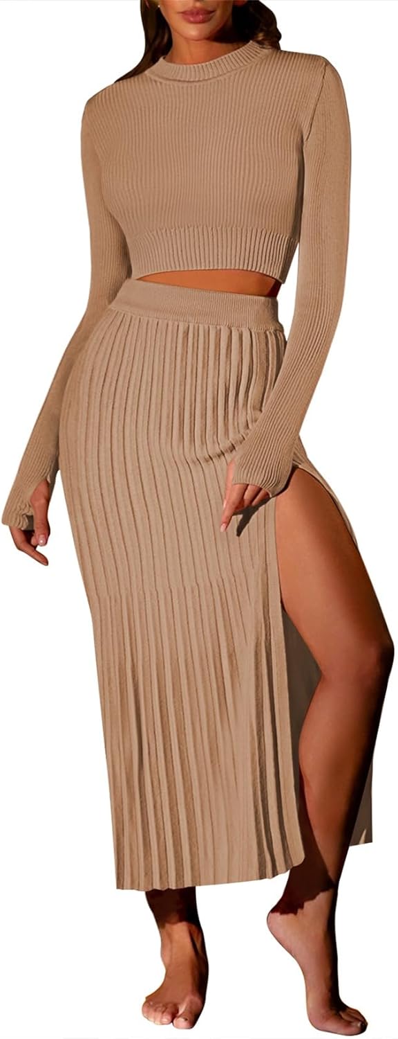 Pink Queen Women's 2 Piece Sweater Outfits Set for All Occasions