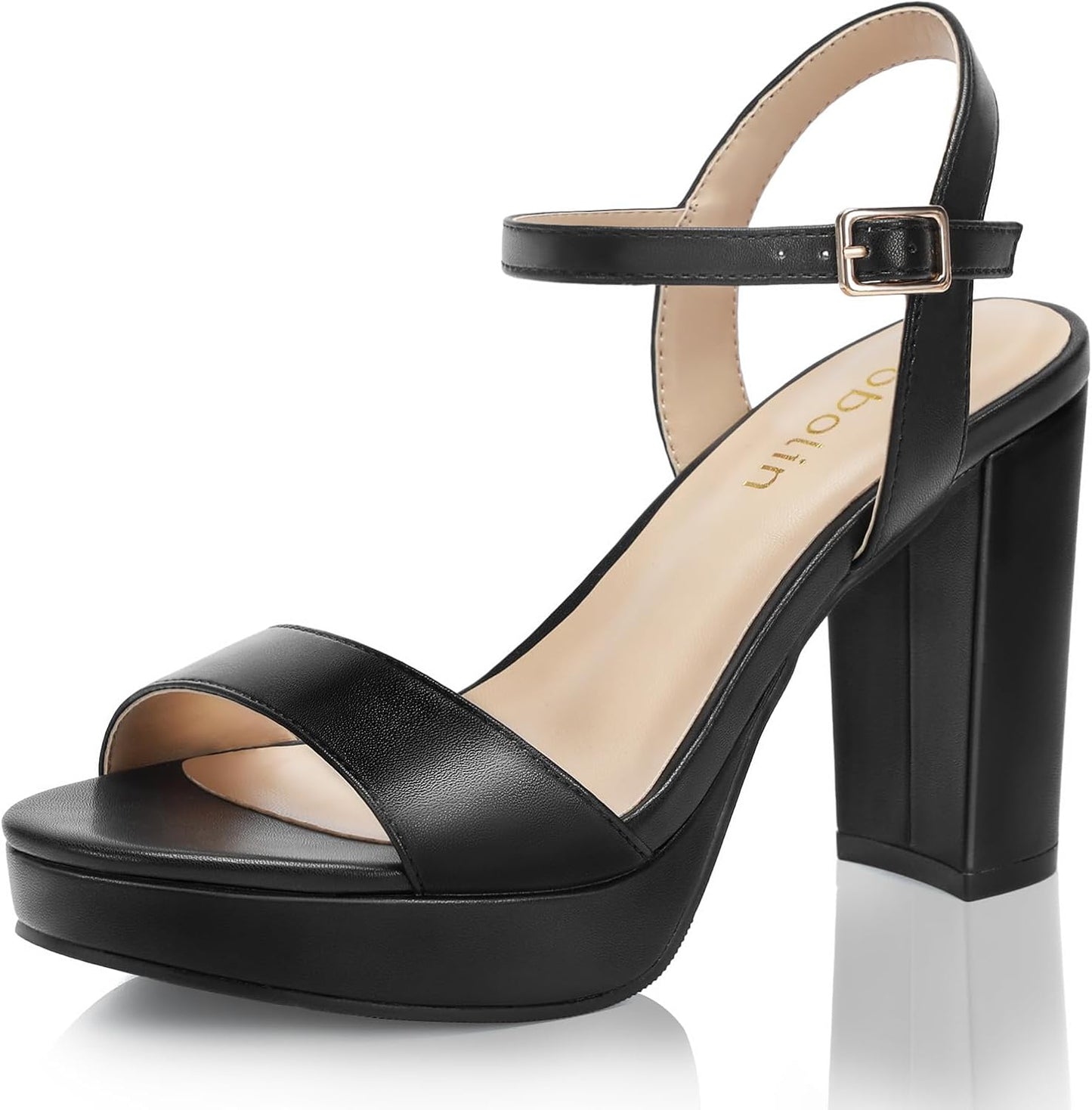 Wide Width Heels for Women Block Chunky Platform Sandals