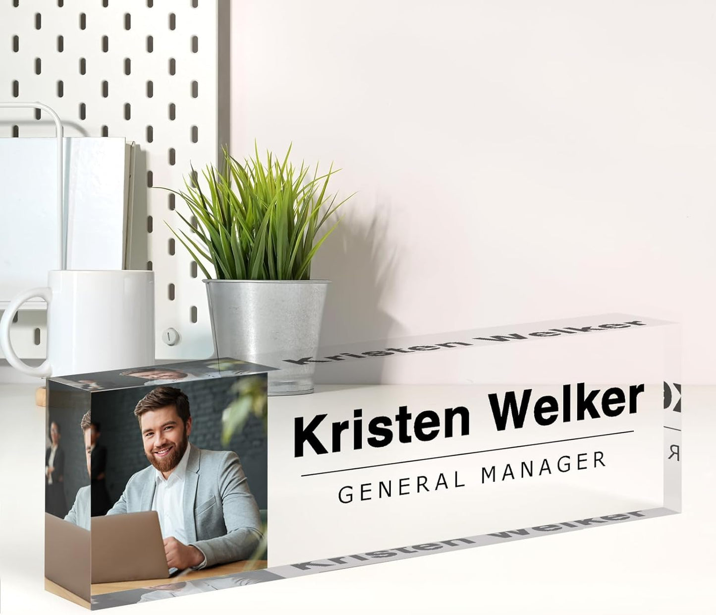 Personalized Acrylic Desk Name Plate - Empower Your Workspace!