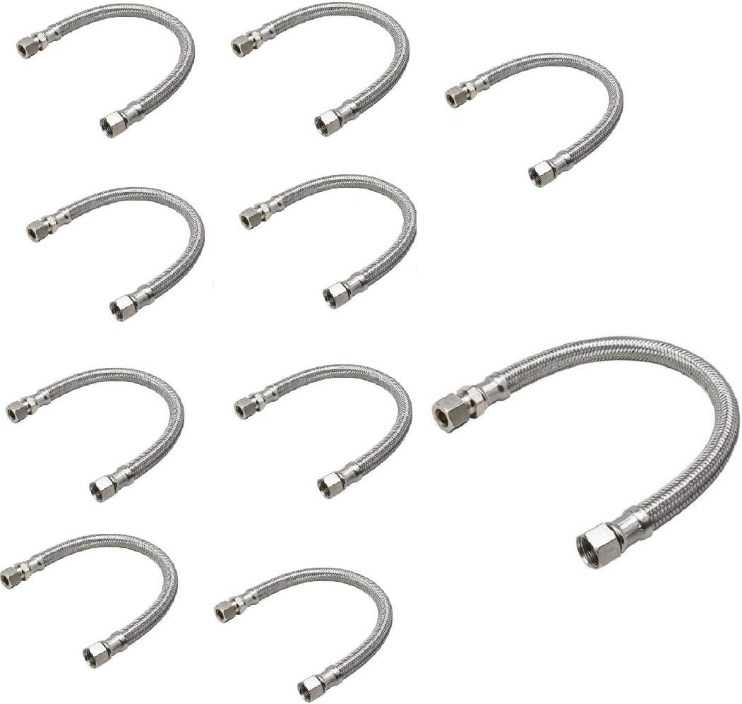 EZ-Fluid 20-Inch Faucet Supply Extension Line for Plumbing Needs