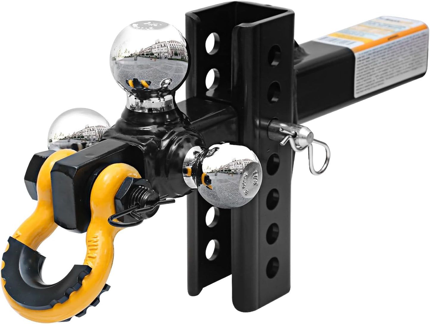 MaxxHaul 51003 Trailer Hitch Tri Ball Mount for Heavy Duty Towing
