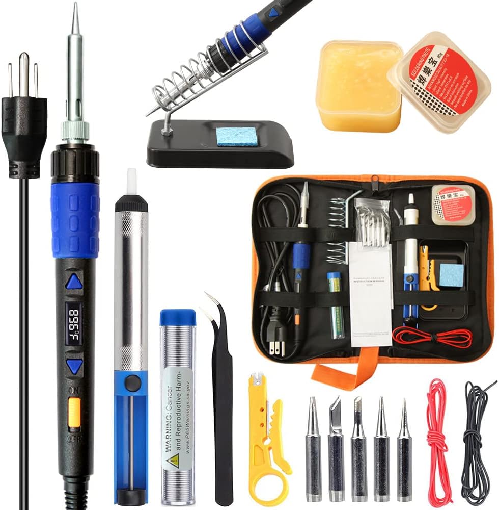 110W Soldering Iron Kit with LCD Display for Precision Work
