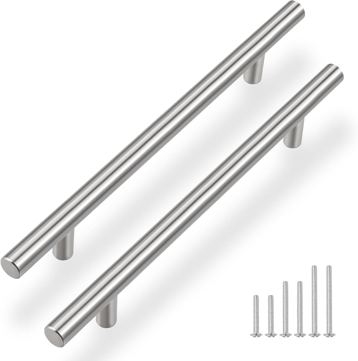 Gobrico 7.5 Inch Brushed Nickel Cabinet Handles for Any Room