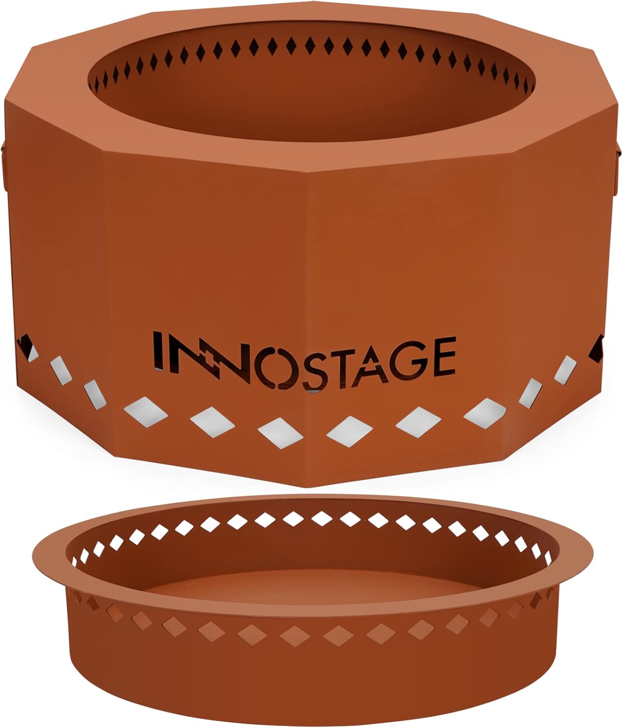 24in Smokeless Fire Pit for Outdoor Gatherings - Eco-Friendly Design