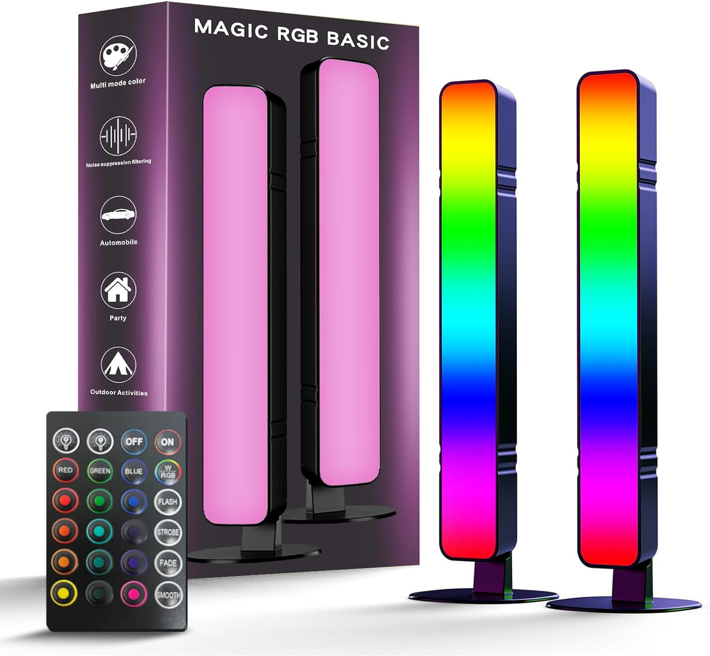 MICTUL LED Light Bar: Music Sync RGB Ambient Lamp