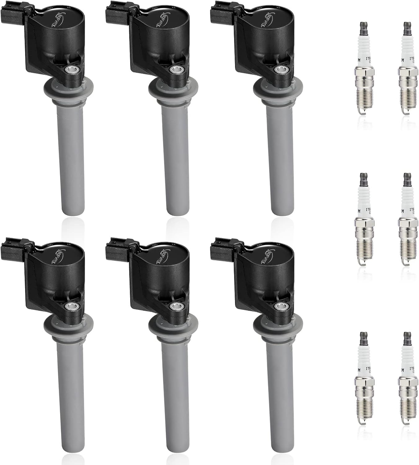 BDFHYK Ignition Coil DG513 DG500 & Spark Plug SP493 for Mazda