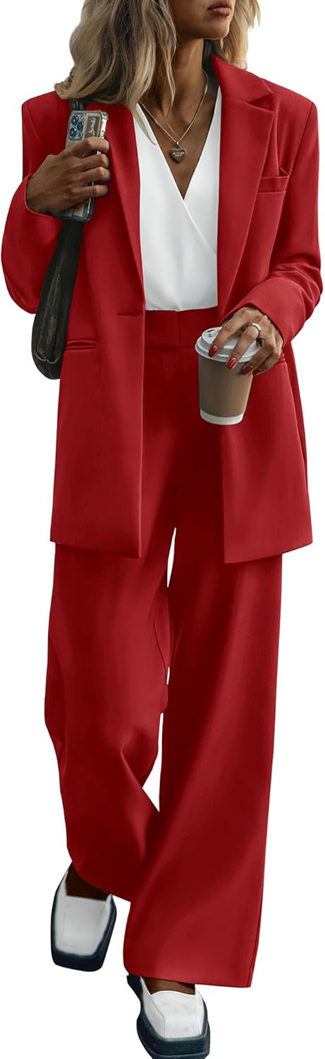 KIRUNDO Women Suits 2 Piece Set for Business Casual Elegance