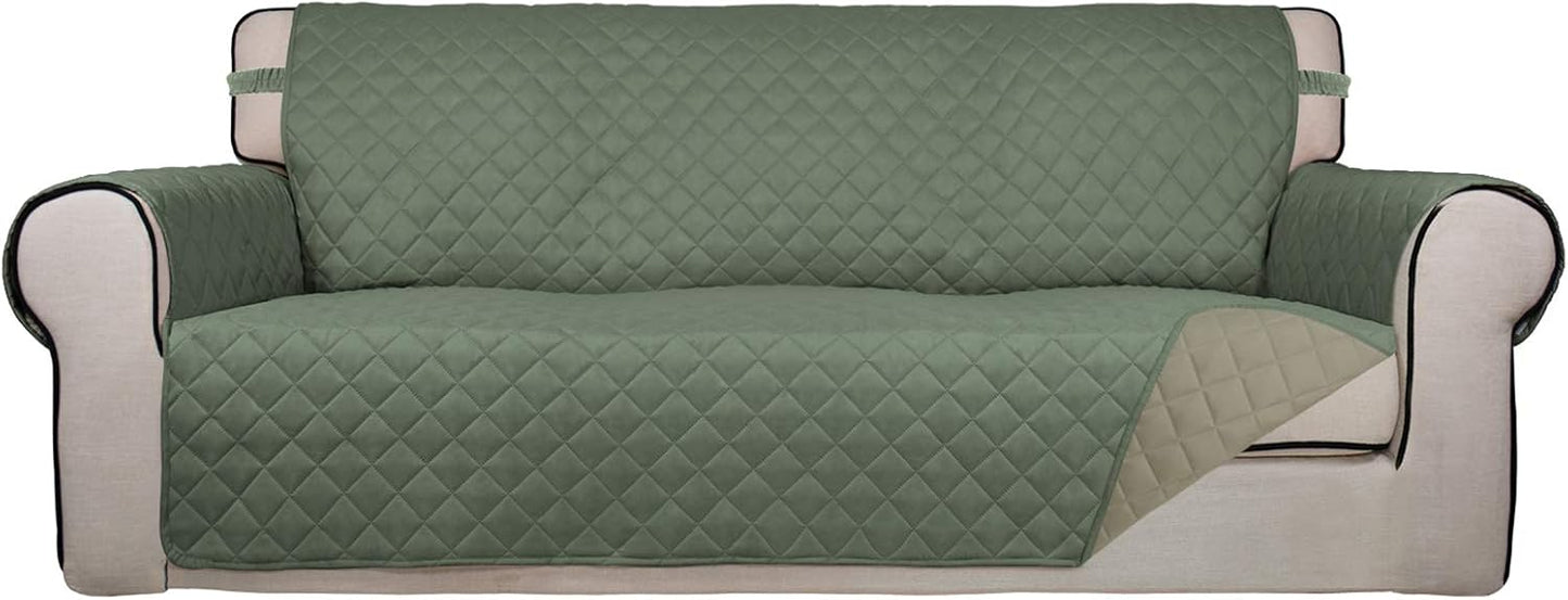 PureFit Reversible Quilted Sofa Cover for Pets and Kids