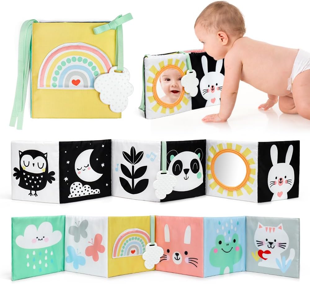 OKOOKO High Contrast Baby Book - Boost Baby's Brain Development