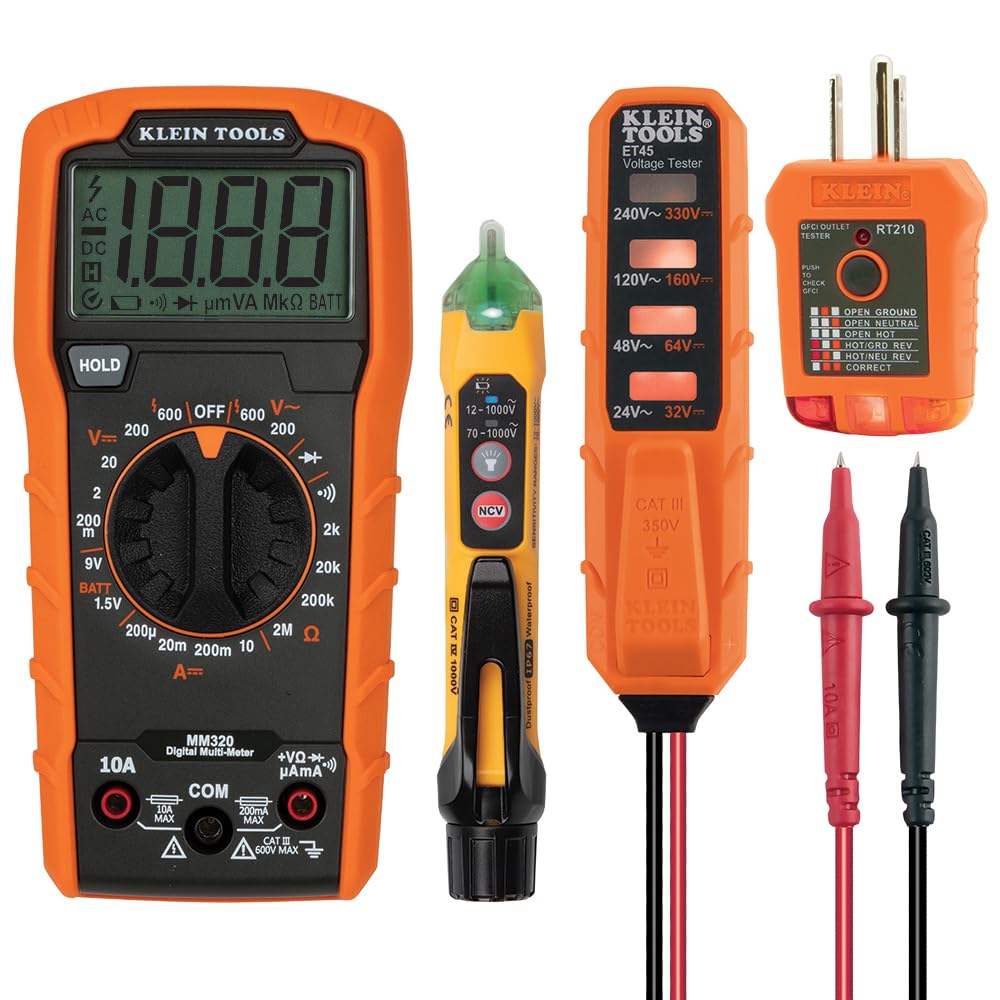 Klein Tools MM320KIT Digital Multimeter Electrical Test Kit Review