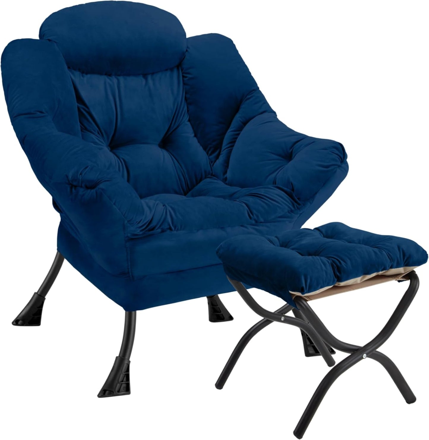 Lazy Chair with Folding Ottoman for Modern Living Spaces