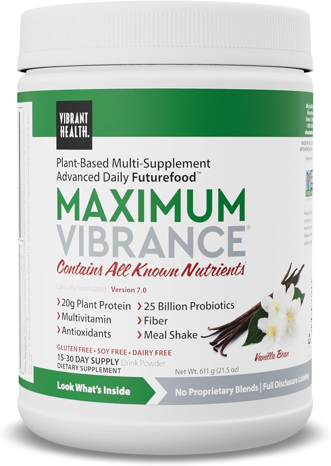 Vibrant Health Maximum Vibrance Vegan Meal Shake Review