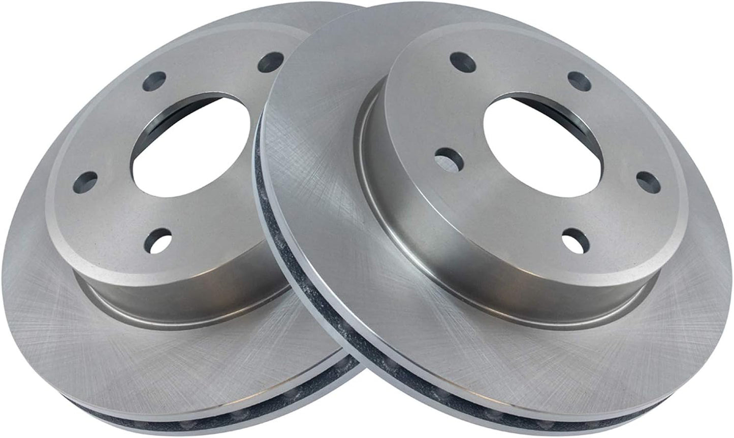 TRQ Front Brake Rotors Set Vented for Dodge Dakota & Raider