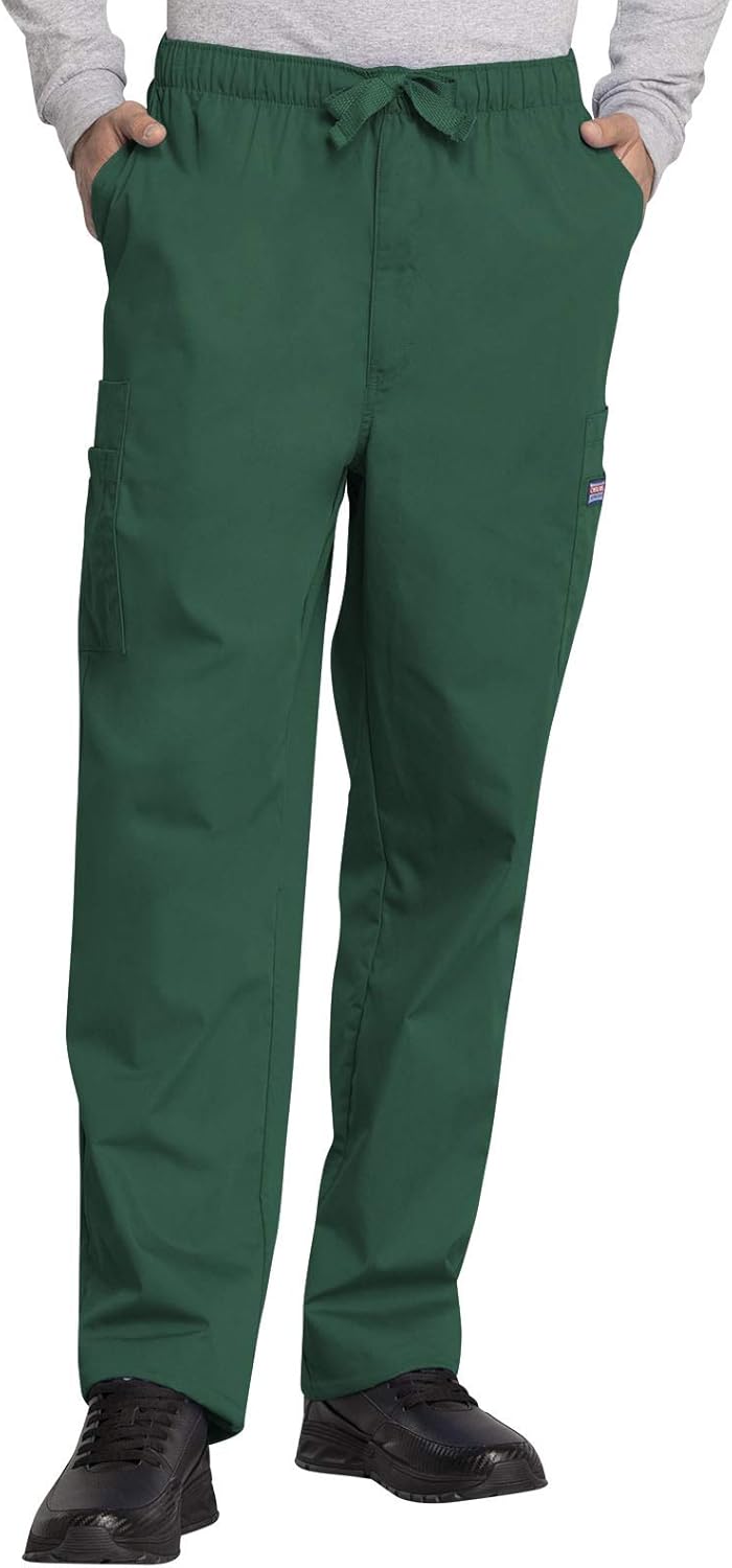 Cherokee Scrub for Men Fly Front Cargo Pant with 7 Pockets