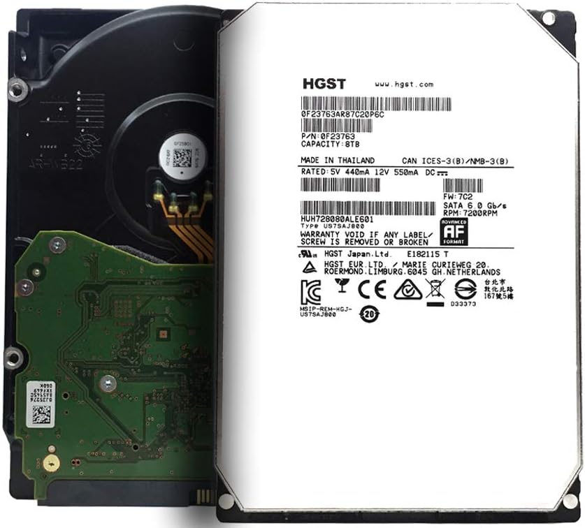 Renewed HGST Ultrastar He8 8TB HDD - High Performance!