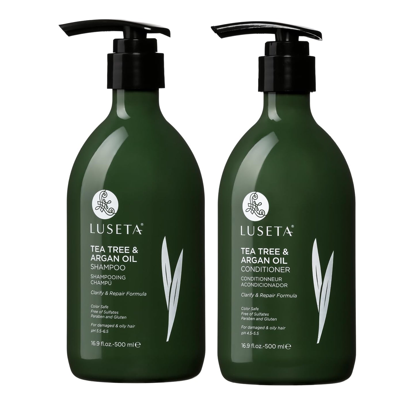 Luseta Tea Tree Shampoo and Conditioner Set for Oily Hair
