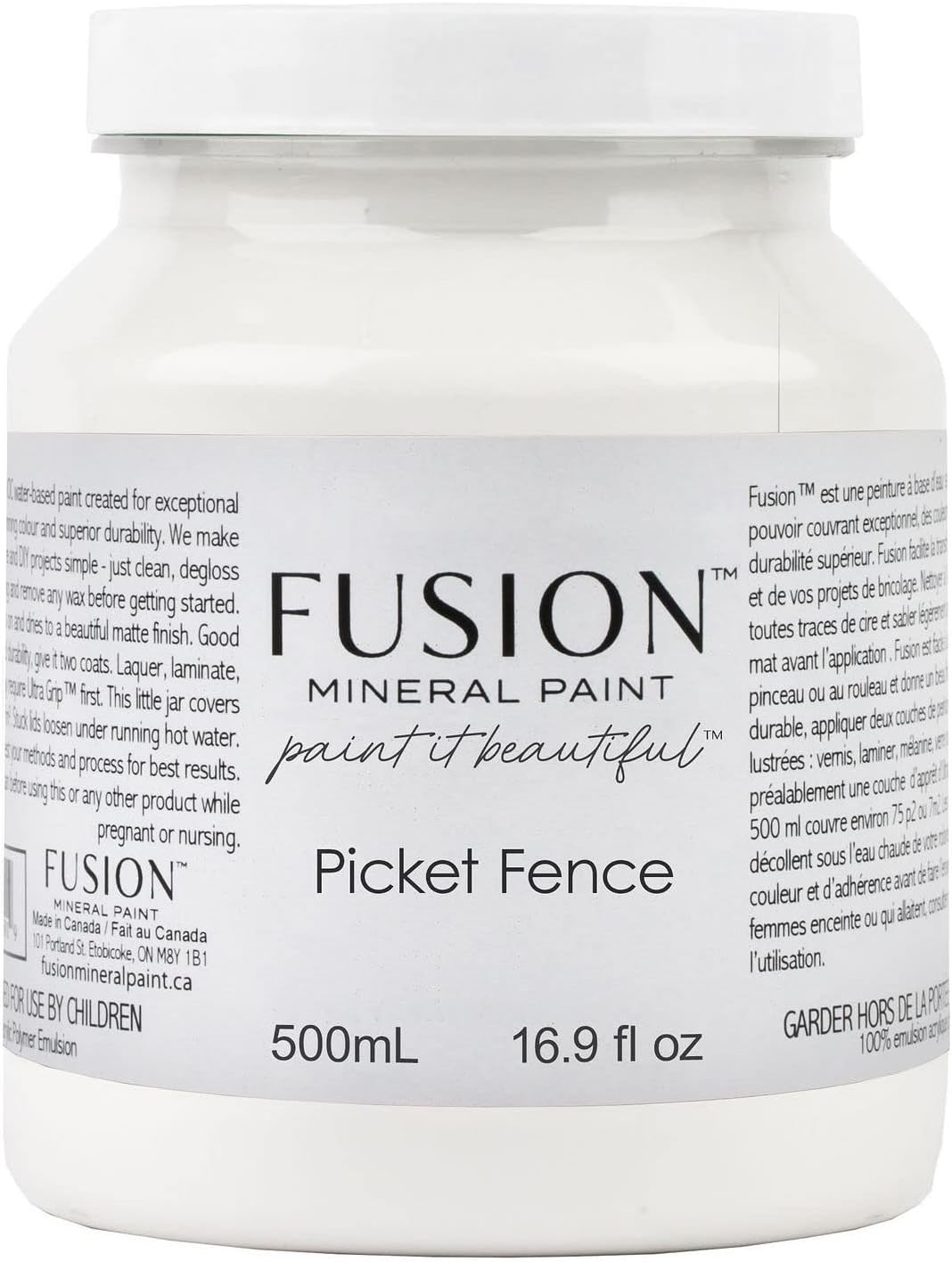 Fusion Mineral Paint 500 ml Picket Fence - All In One Solution