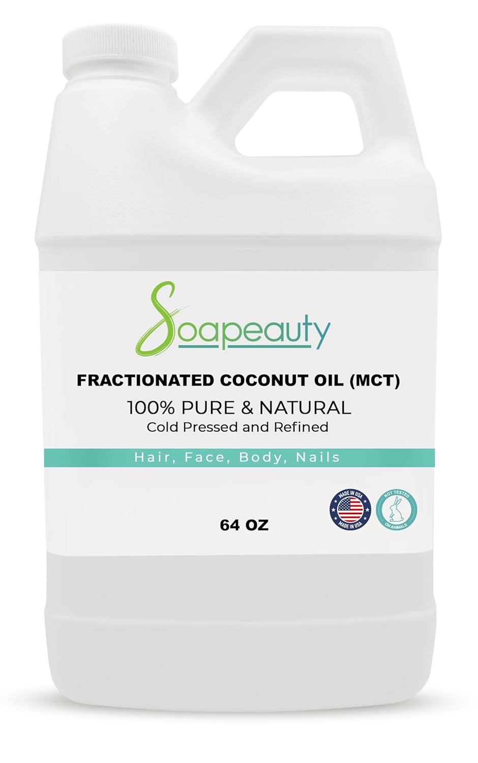 Fractionated Coconut Oil for Skin, Hair, and Essential Oils