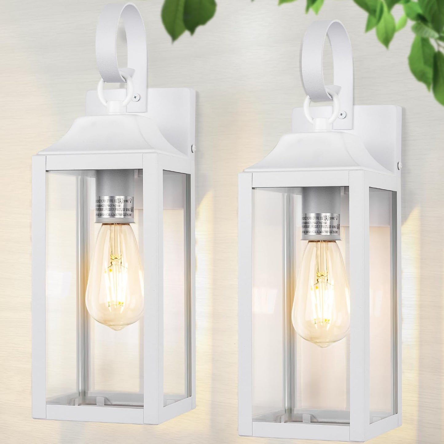 2 Pack Outdoor Light Fixtures Wall Mount for Modern Homes