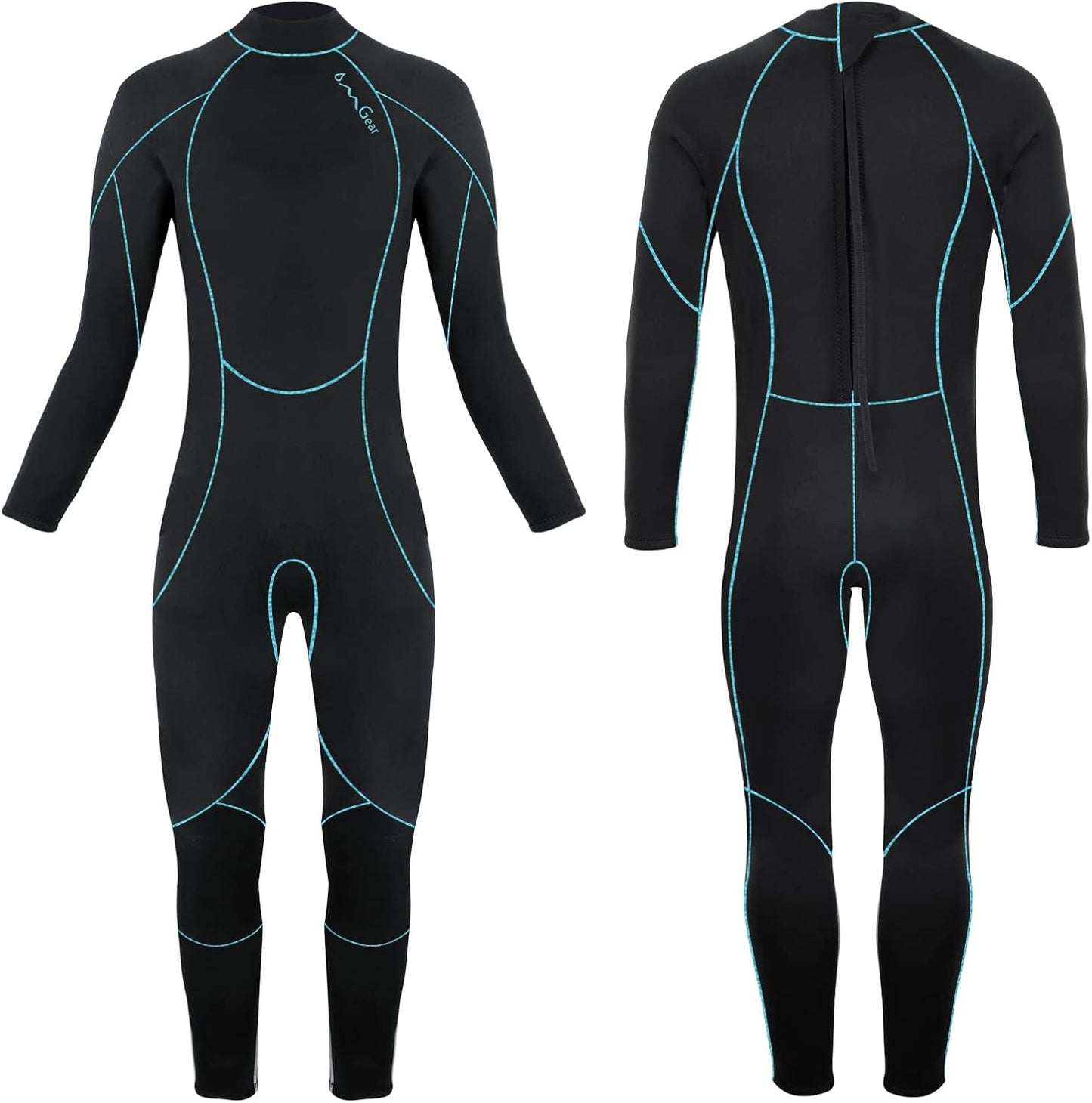 OMGear Kids Wetsuit 3mm Neoprene Thermal Swimsuit for Youth