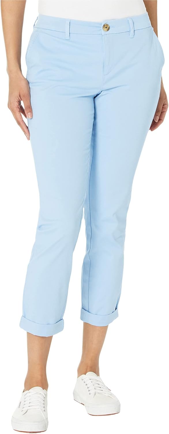 Tommy Hilfiger Womens Relaxed Fit Cuffed Chino Pants Review