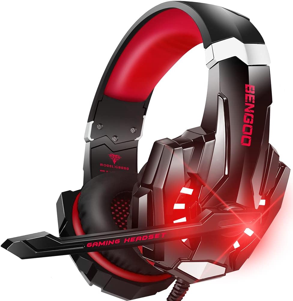 BENGOO Pro Gaming Headset - Immersive Sound & Noise Cancelling Mic