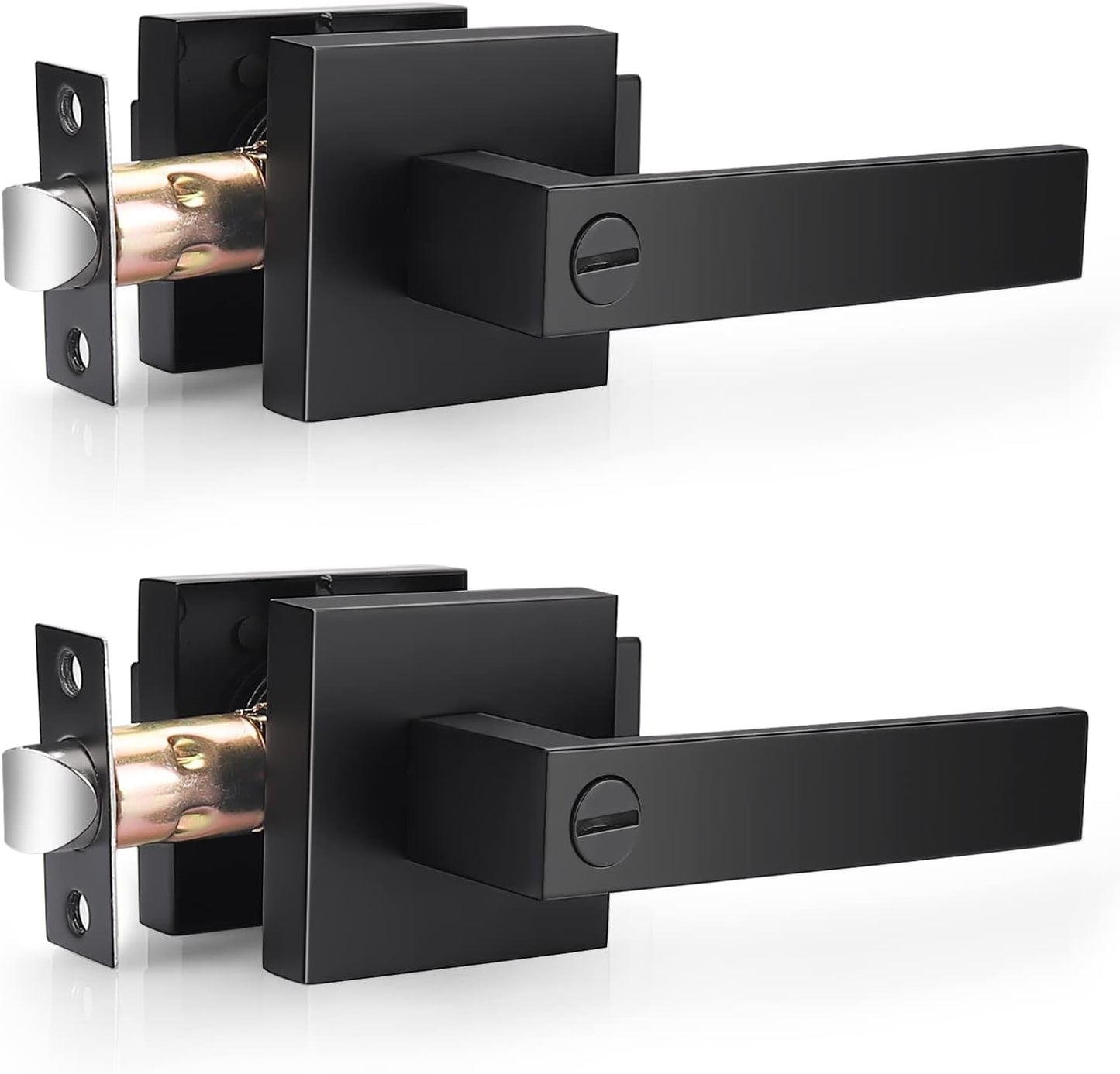 Probrico Black Heavy Duty Interior Door Handles for Privacy Use