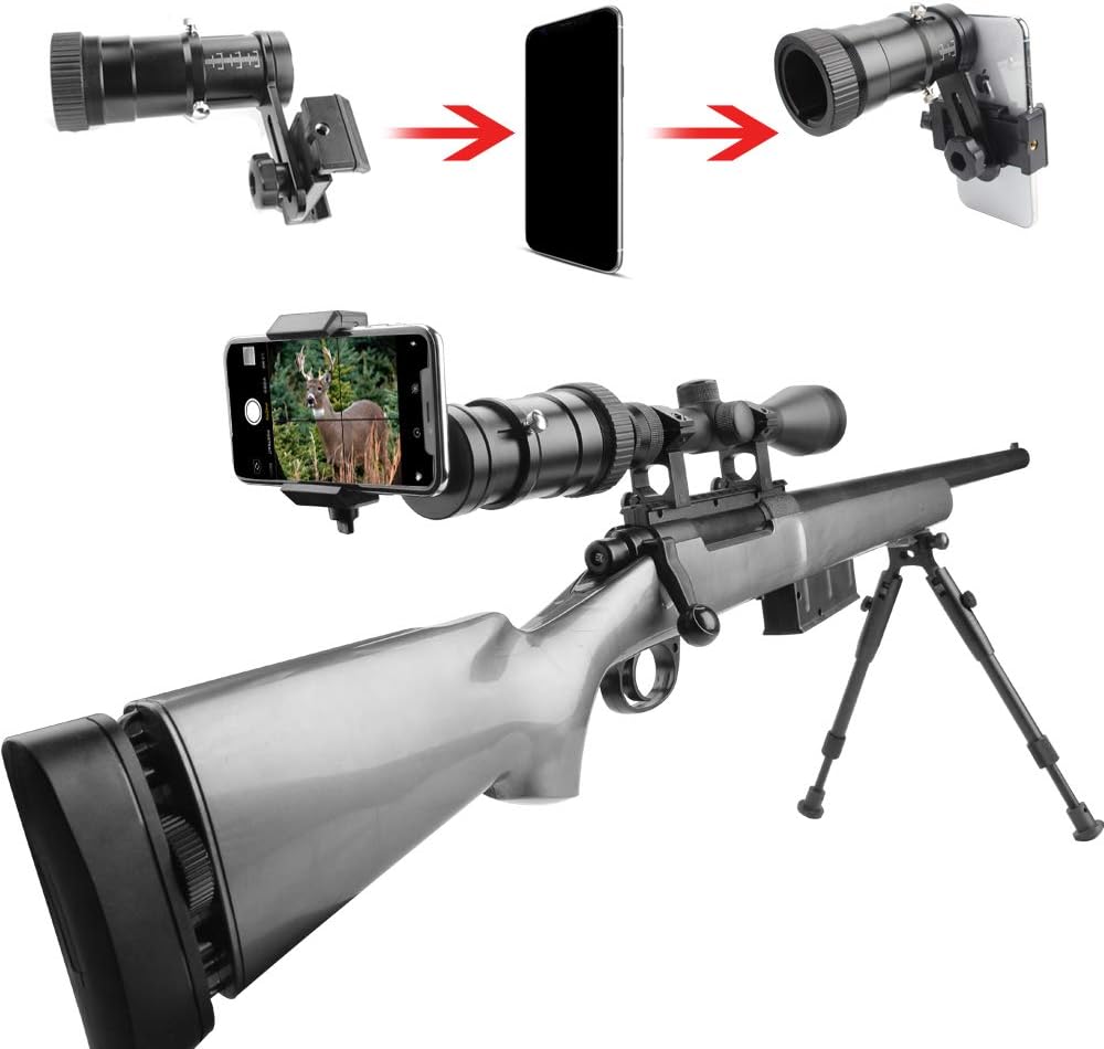 SOLOMARK Rifle Scope Smartphone Adapter for Quick Focus Adjustments