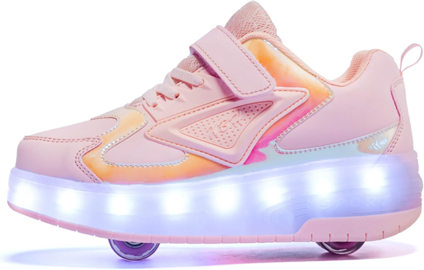 Kids Shoes with Wheels - 4 in 1 Light-Up Roller Sneakers