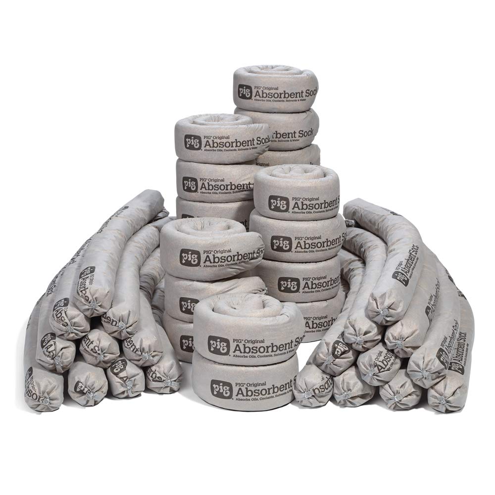 PIG Original Absorbent Sock - Perfect for Industrial Cleanup