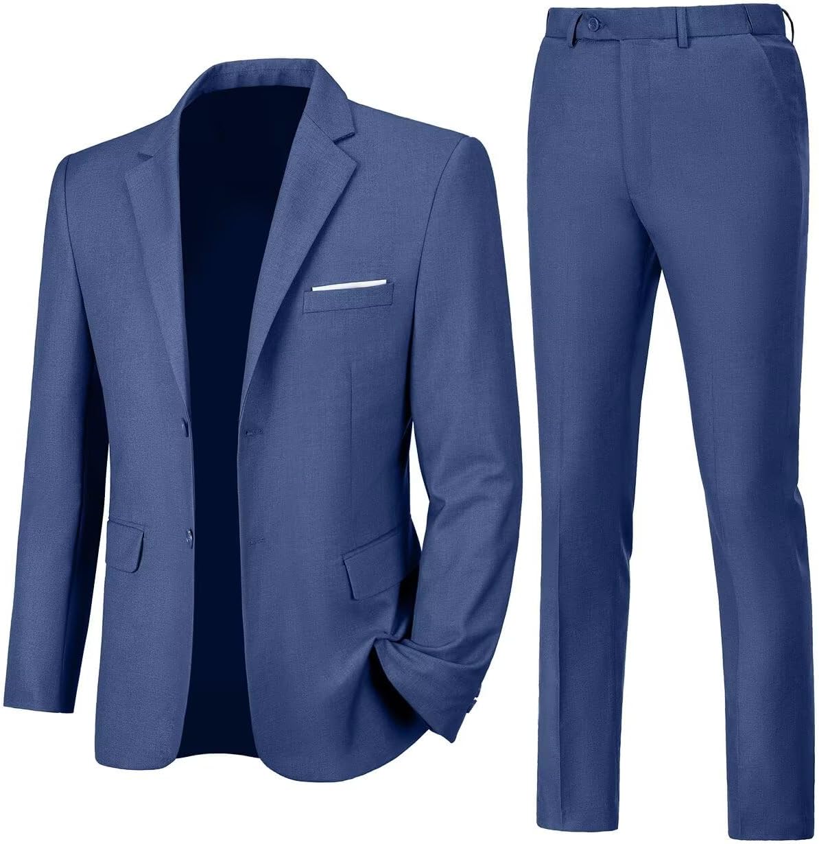 Mens Slim Fit 2 Piece Suit for Prom and Special Occasions