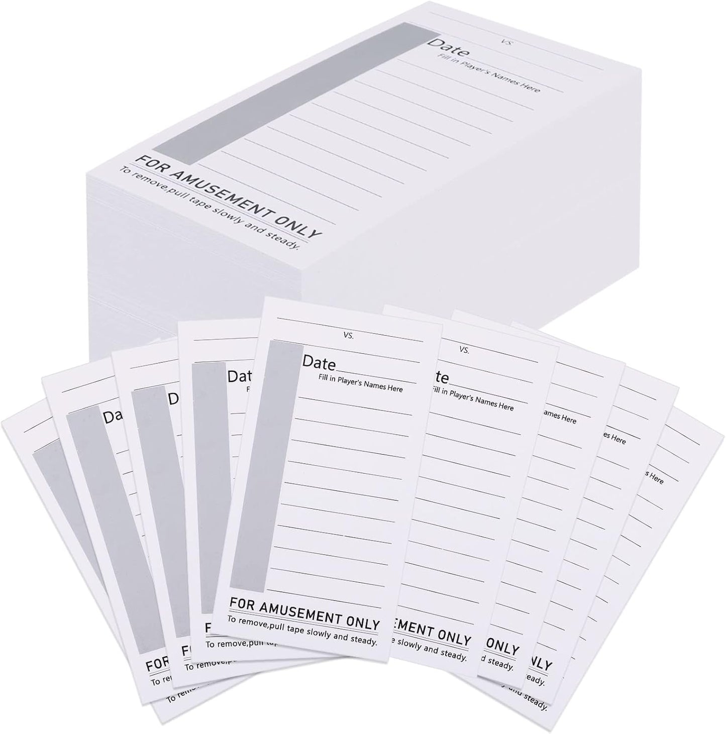 100-Pack Sports Strip Cards - Ultimate Super Bowl Pool Fun!
