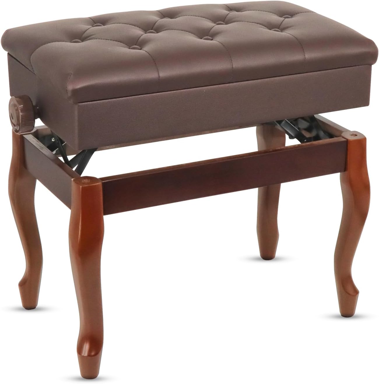 5 CORE Piano Bench with Storage - Adjustable Height and Comfort
