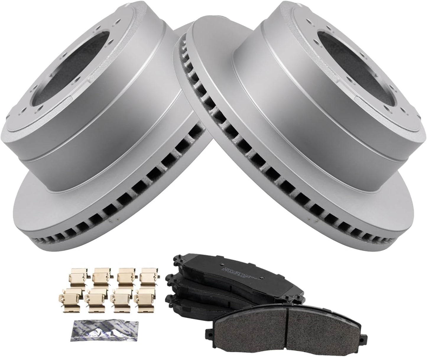 TRQ Brake Pad & Rotor Kit for 2013-2019 Ford F-350 Super Duty