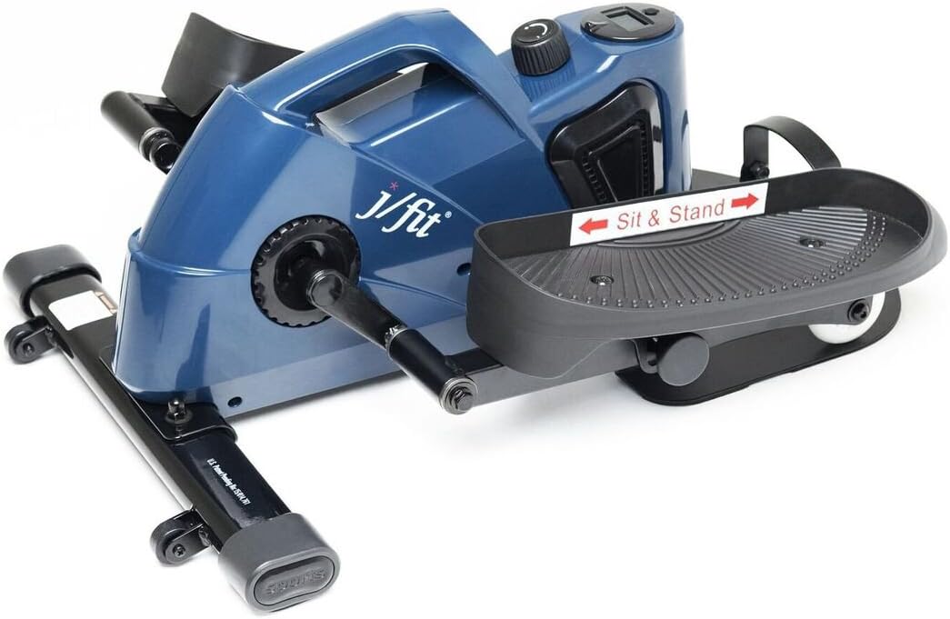 Compact JFIT Mini Elliptical: Quiet Under Desk Workout