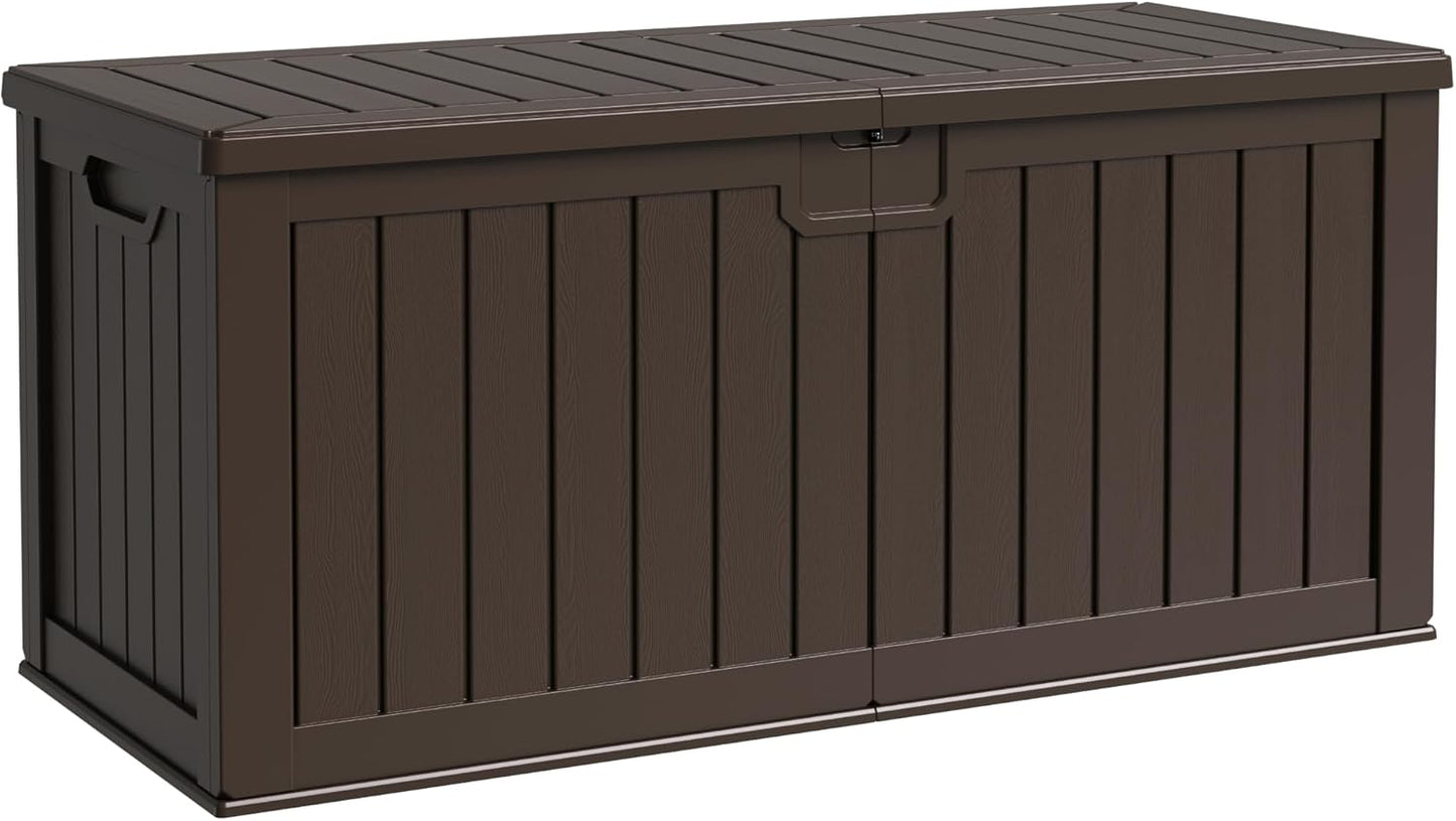 Flamaker 250 Gallon Resin Deck Box for Outdoor Storage Needs