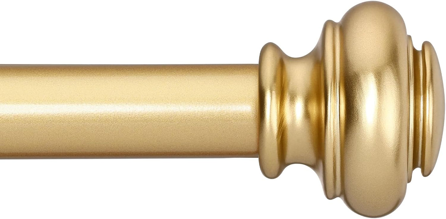 Adjustable Gold Curtain Rods 28-48 Inches - SIMEWIN