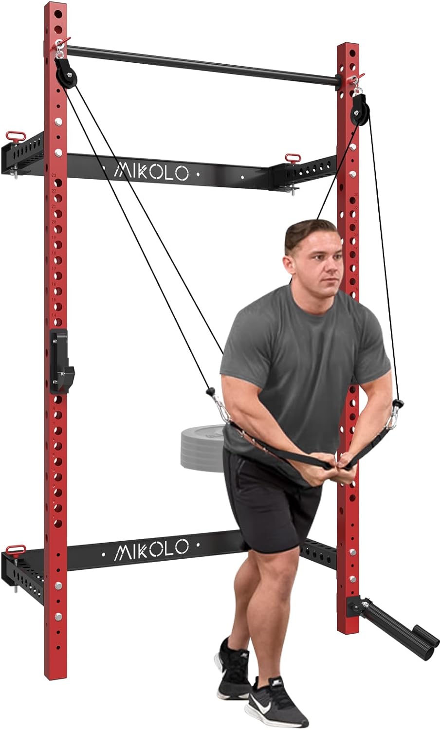 Mikolo Space-Saving 3-in-1 Power Rack