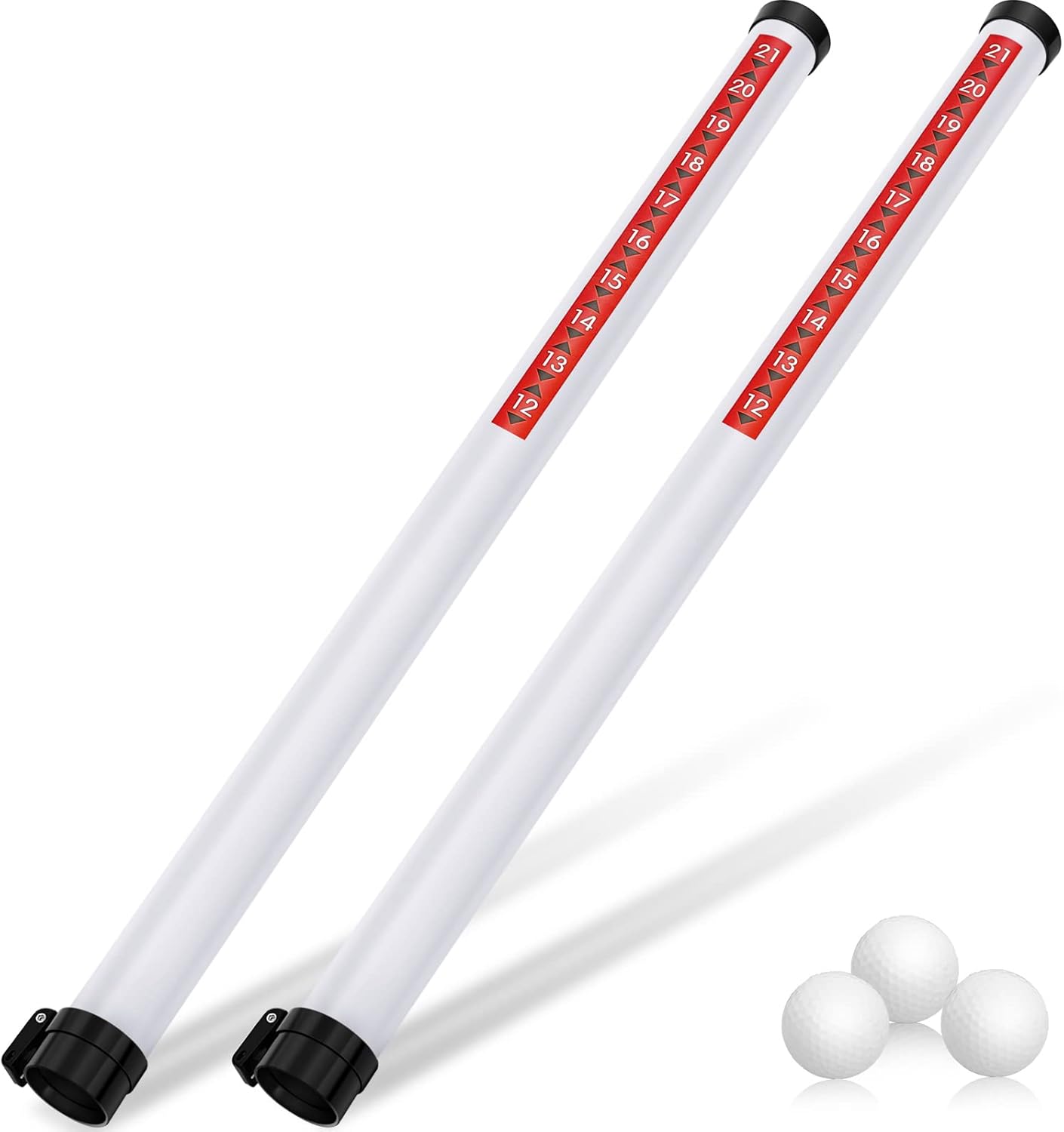 Deekin Golf Ball Picker 2 Pieces Clear Retriever Tool for Easy Use