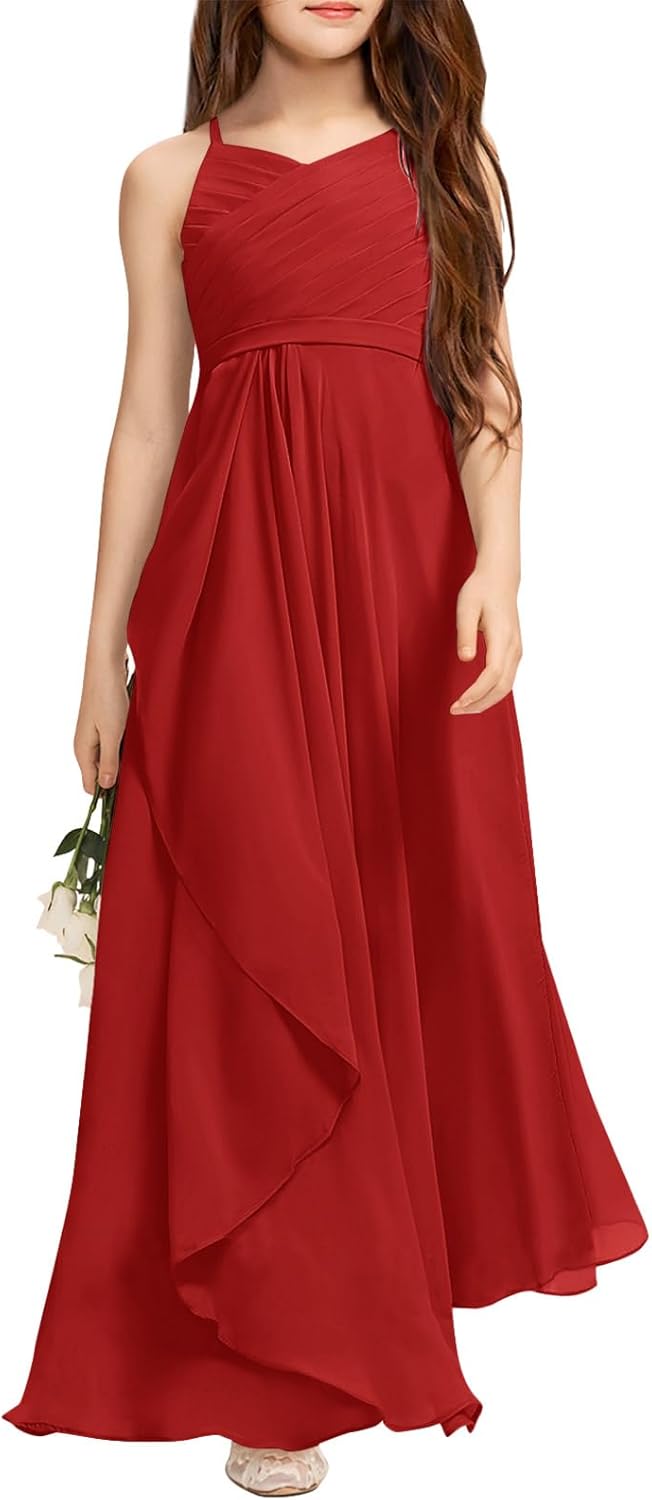 Imily Bela Girls A-Line Halter Dress for Special Occasions