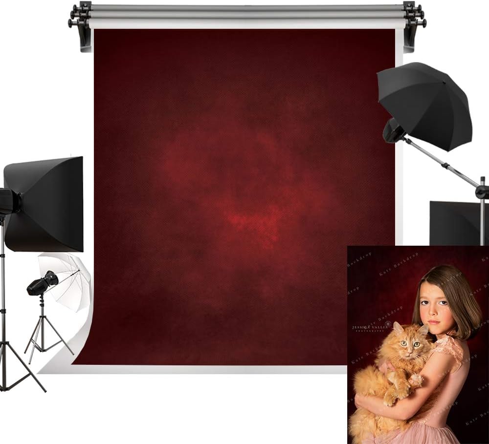 Dark Red Texture Backdrop for Portraits and Events - 5x7ft
