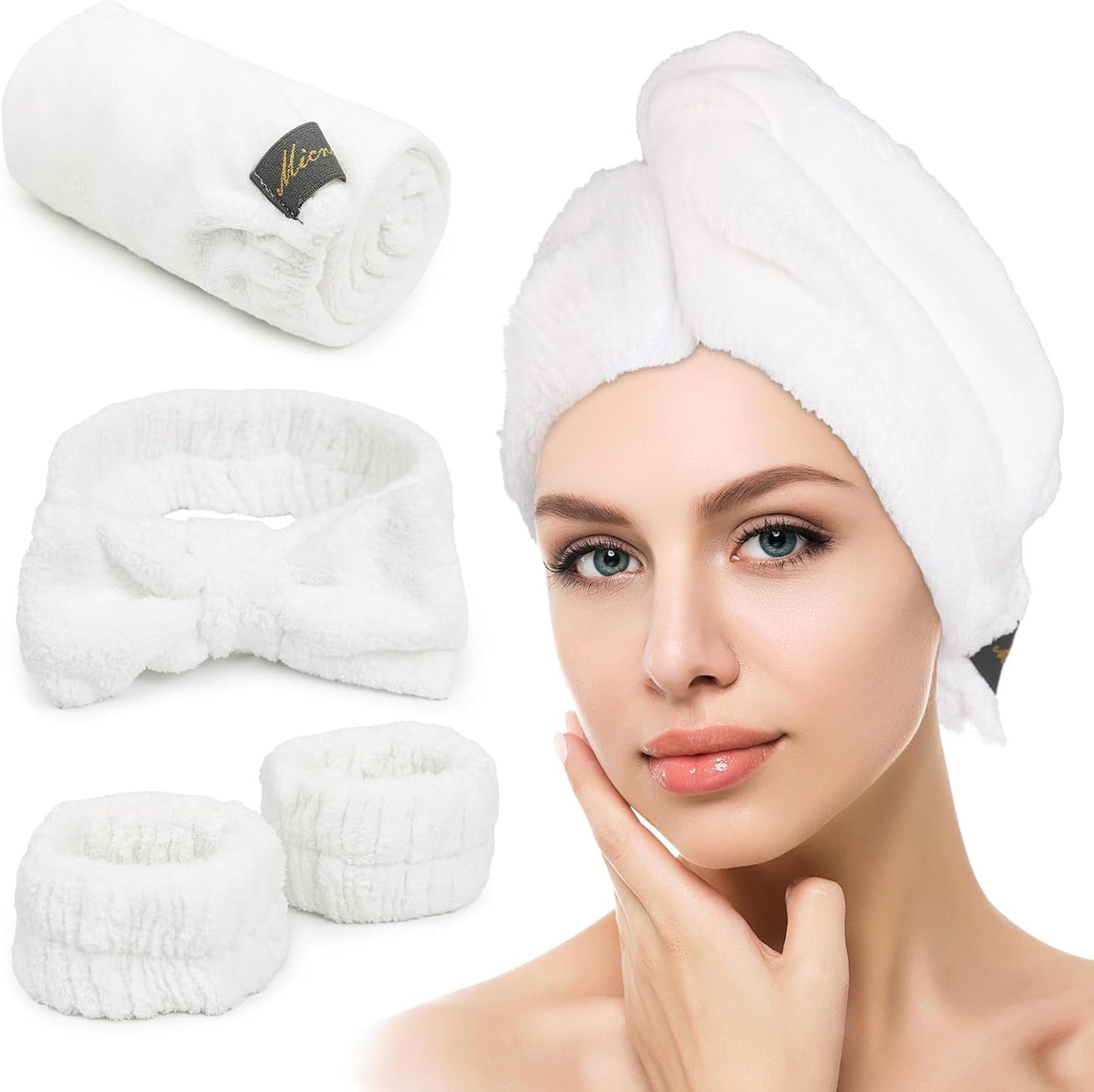 Quick Dry Microfiber Hair Towel Set - SOOWASH