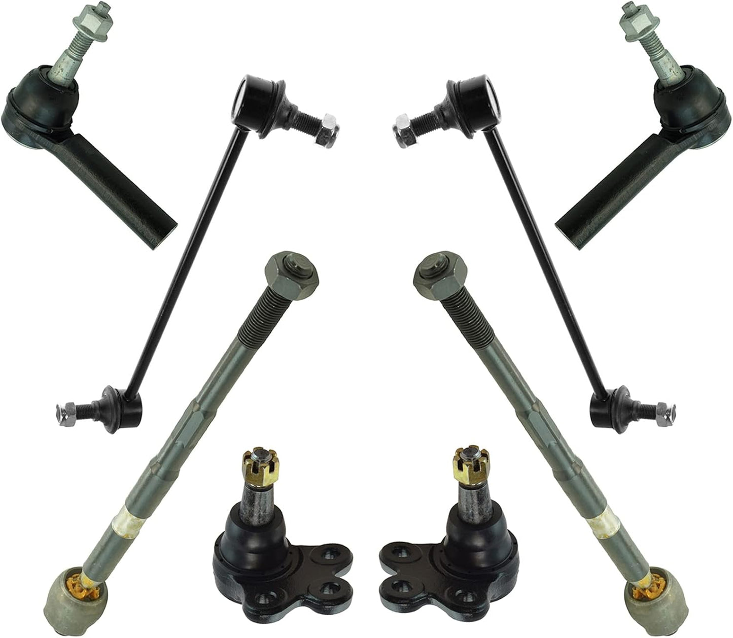 TRQ Front Steering & Suspension Kit for Chevrolet Equinox Terrain