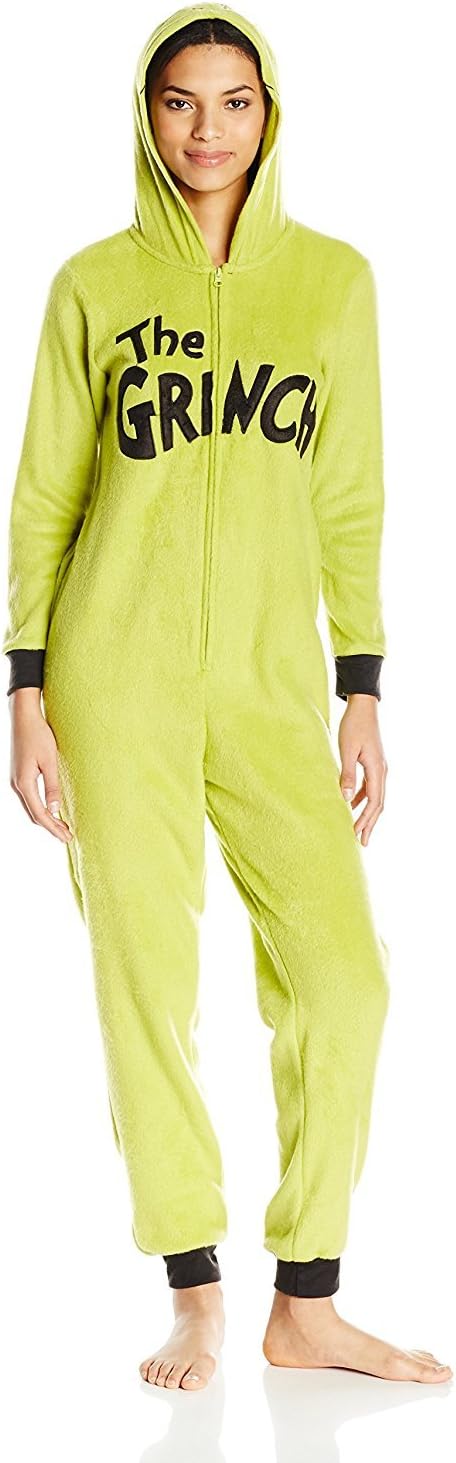 Cozy Grinch Hooded Union Suit