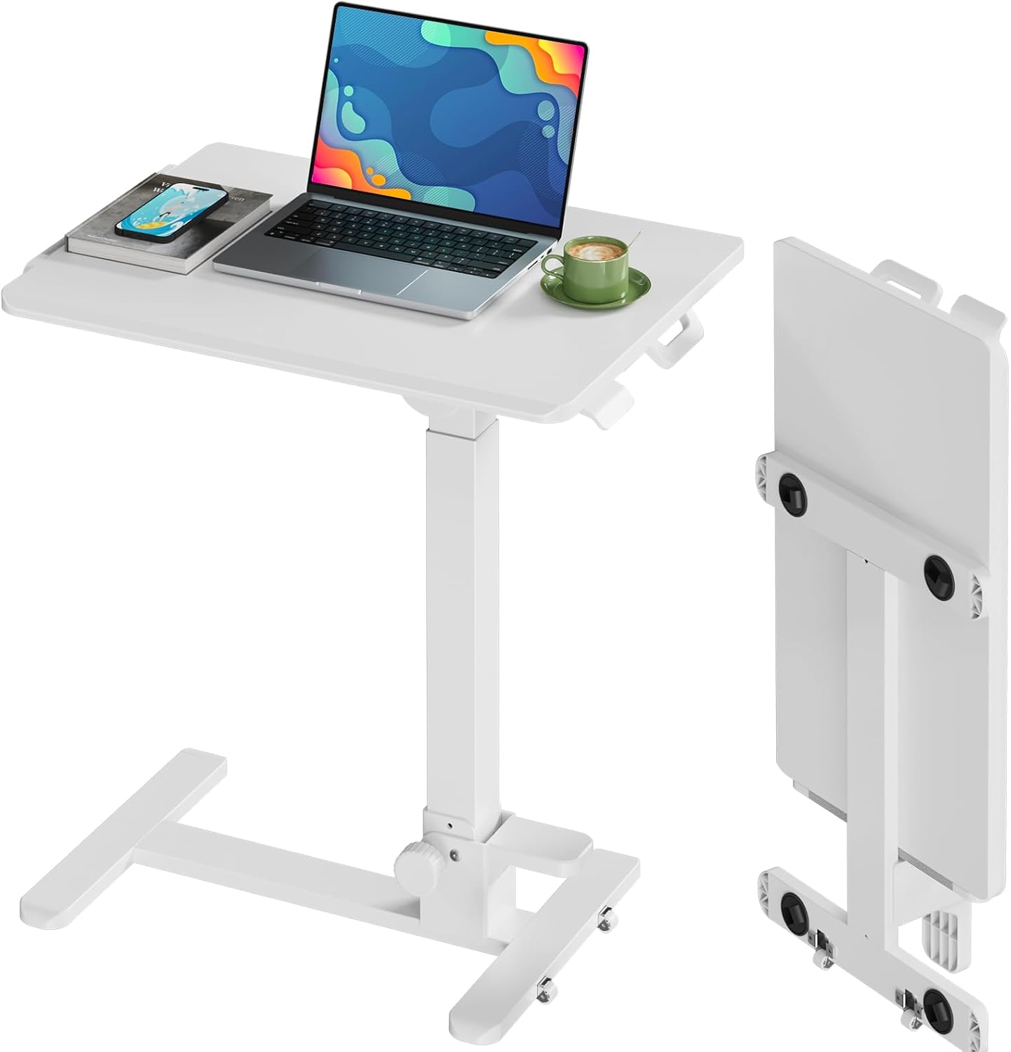 Portable Standing Desk - No Assembly Needed, Height & Tilt Adjustable