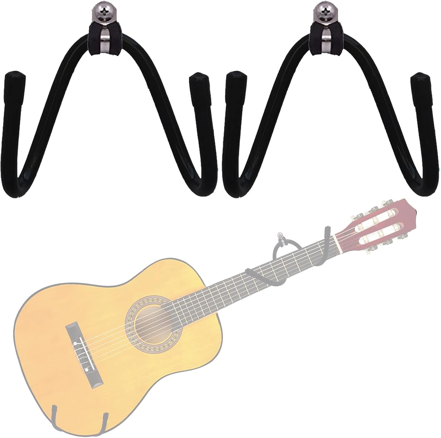 Pmsanzay Guitar Wall Mount 2 Pack - Securely Display Your Instruments